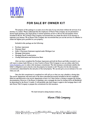 Michigan For Sale By Owner Kit