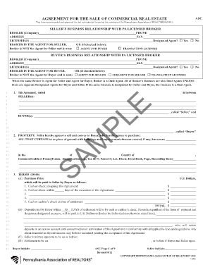 AgReement foR the SAle of CommeRCIAl ReAl eStAte - parealtor