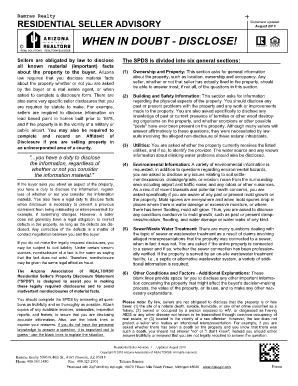 rs sellers disclosure statementaz form