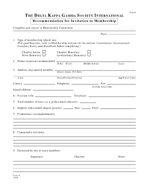 Ordination invitation templates - delta gamma recommendation form