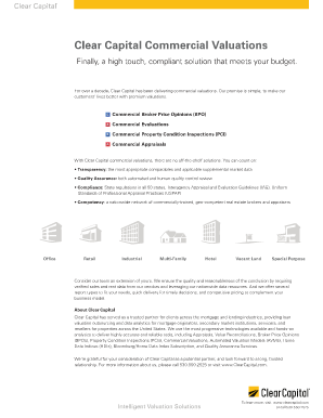 Interior Commercial Broker Price Opinion 2012 - UPF Services