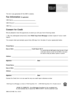 wells fargo consent for credit fillable fill online printable wells fargo non borrower contribution form