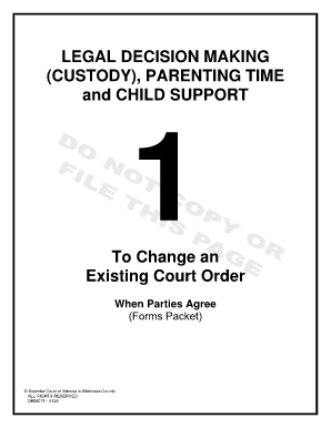 Child support agreement without court template - superior court az drmc7f form