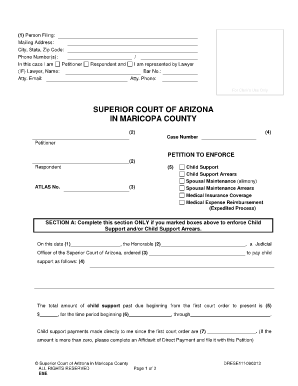 Petition to Enforce Support Order