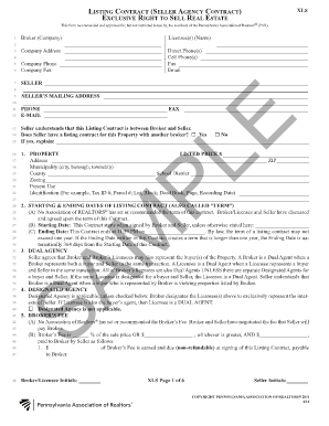 Standard lease agreement pa - pennsylvania realtor xls form