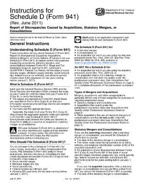 Schedule D (Form 941) Instructions