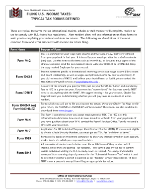 US Federal Tax Forms Guide for International Students