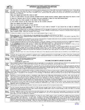 Nh Dp 10 - Fill Online, Printable, Fillable, Blank | PDFfiller