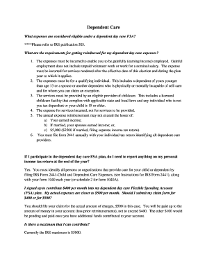 Dependent Care FSA Guide