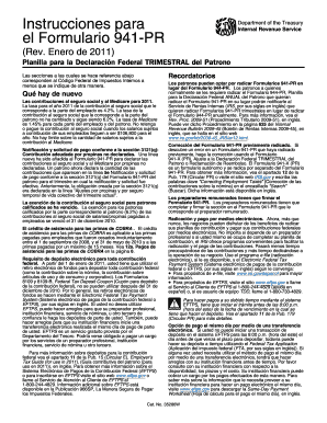 Instrucciones para el Formulario 941-PR