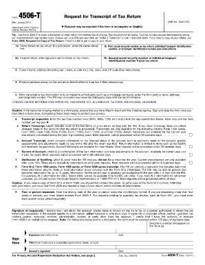 irs form 4506-t 2016 Templates - Fillable &amp; Printable Samples for PDF ...