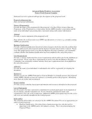 Halimbawa ng welcome remarks - Project Work Proposal Template - Advanced Media Workflow ... - amwa