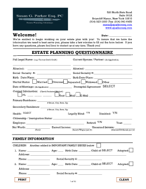 Estate Planning Questionnaire
