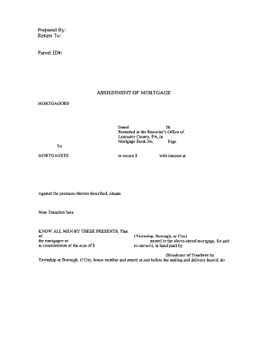 Assignment of Mortgage