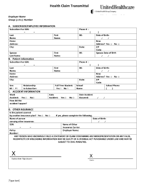 Medical Claim Form - myUHC.com