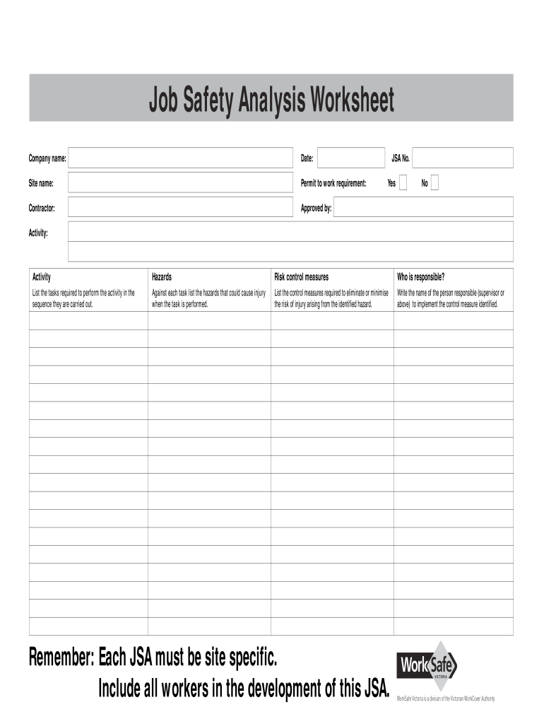 Job Safety Analysis Library
