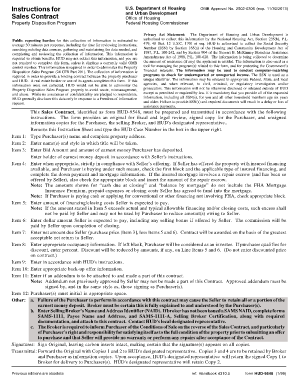HUD-9548 Sales Contract