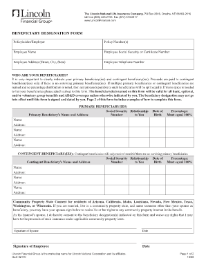 Beneficiary Designation Form