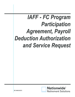 IAFF FC Program Participation Agreement
