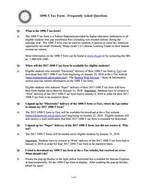 1098-T Tuition Statement Form