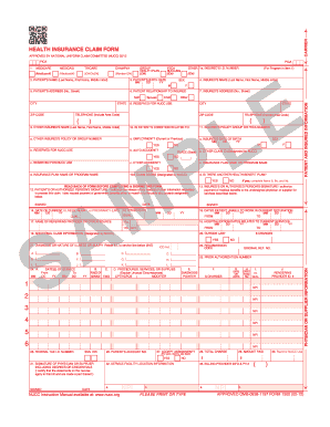 Health Insurance Claim Form 1500