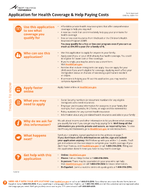 Health Coverage Application Form