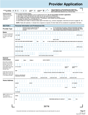 CAQH Provider Application Form