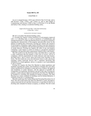 California Residential Building Safety Disclosure Form