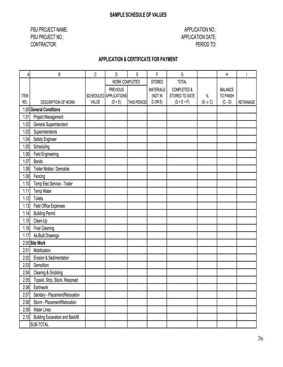 Aia Construction Budget Template