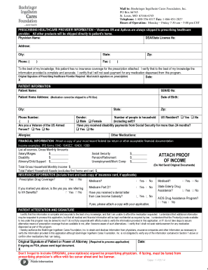 Patient Assistance Program Application