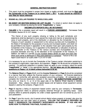Tennessee Ad Valorem Tax Report