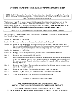 Workers' Compensation Summary Report