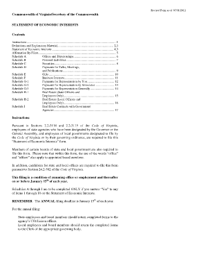 Virginia Statement of Economic Interests