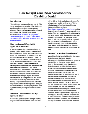 Bi 795 form - HOW TO FIGHT YOUR SSI OR SOCIAL SECURITY DISABILITY DENIAL - washingtonlawhelp