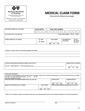 Medical Claim Form