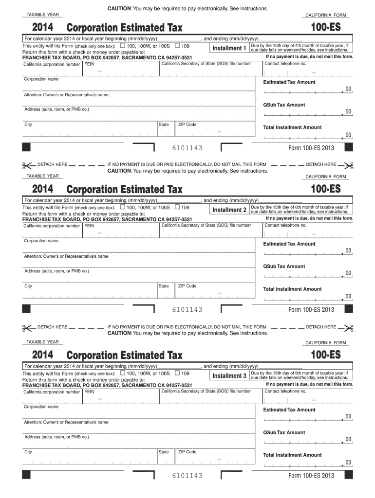 2014 ca form Preview on Page 1