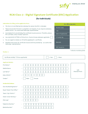 Digital Signature Certificate Application