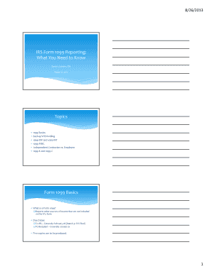 IRS Form 1099 Reporting Guide