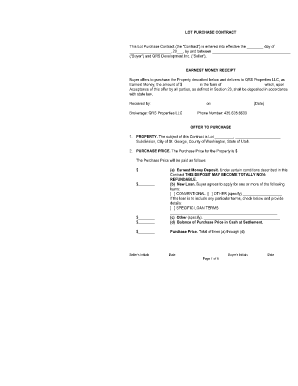 Lot Purchase Contract