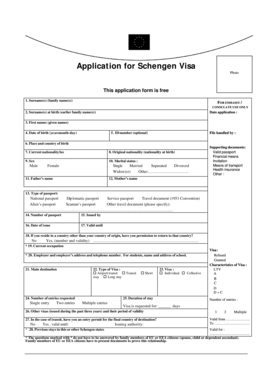 travel document application