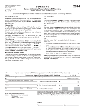 Connecticut Annual Reconciliation of Withholding