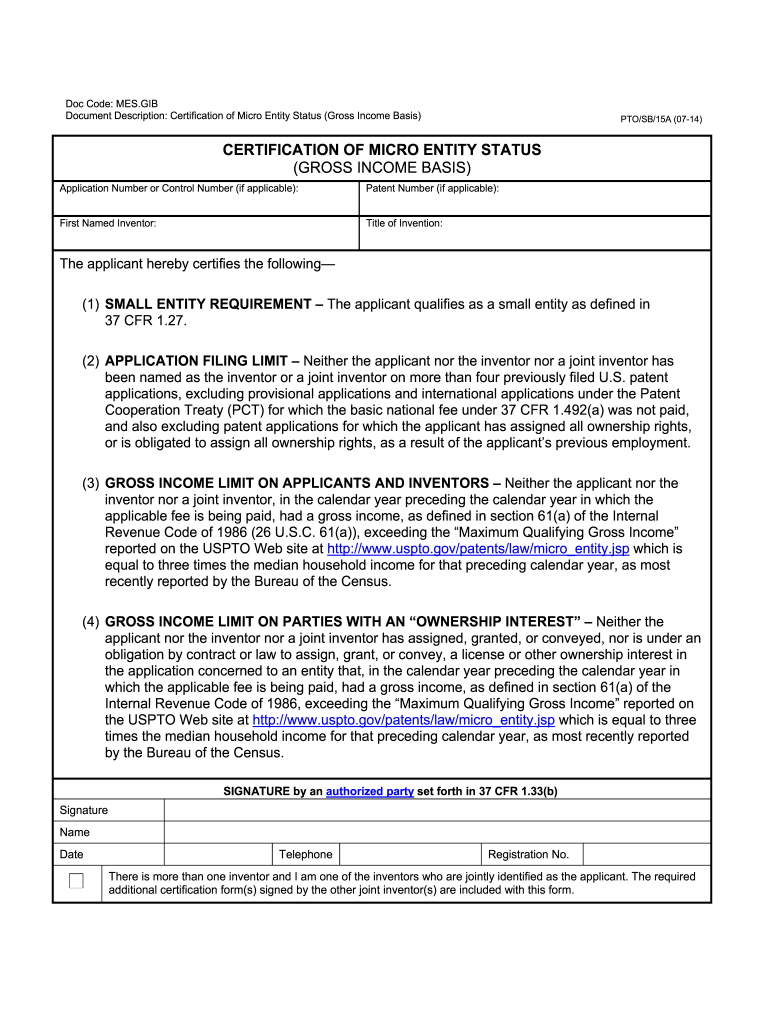 15a form Preview on Page 1