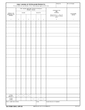 DA Form 3643