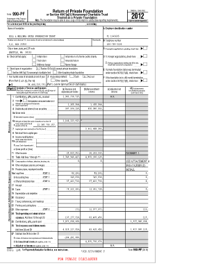 Form 990-PF 2012