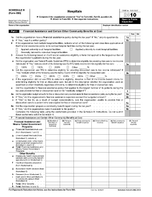 Schedule H Form 990