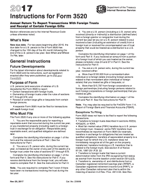Form 3520 Instructions