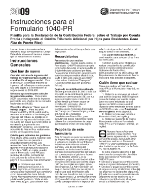 Instrucciones para el Formulario 1040-PR