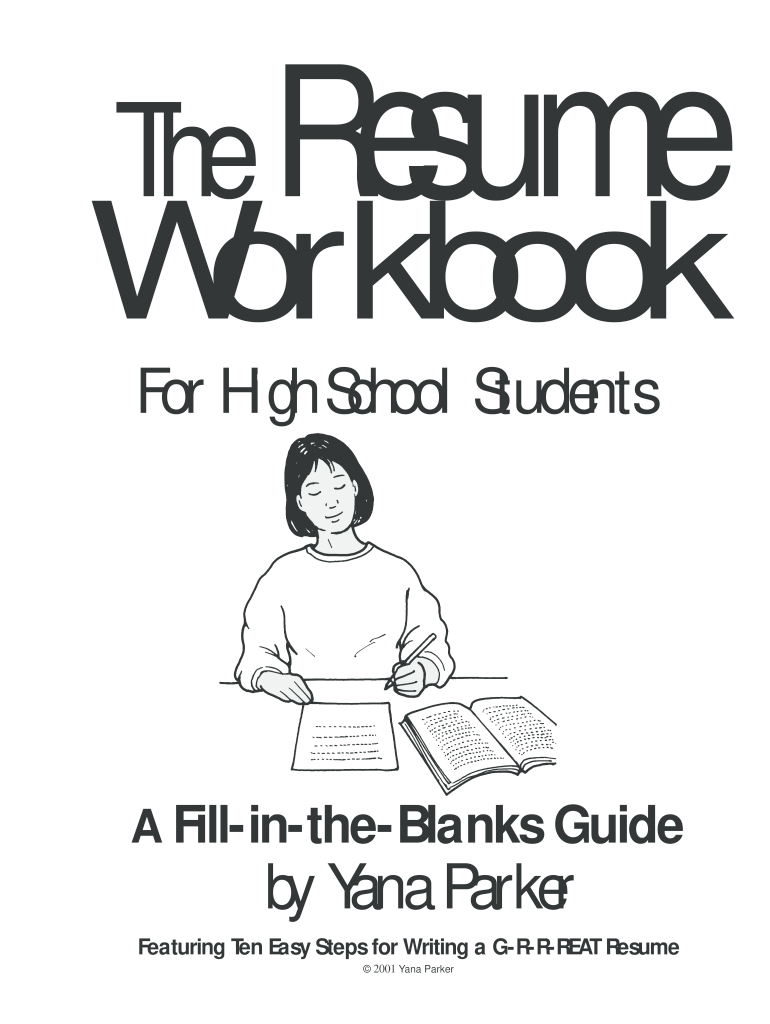 the resume workbook for high school students Preview on Page 1