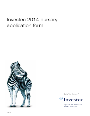 Investec Bursary Application Form