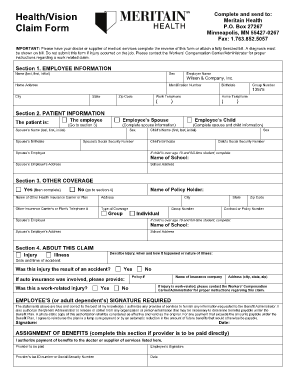 Meritain Health Claim Form